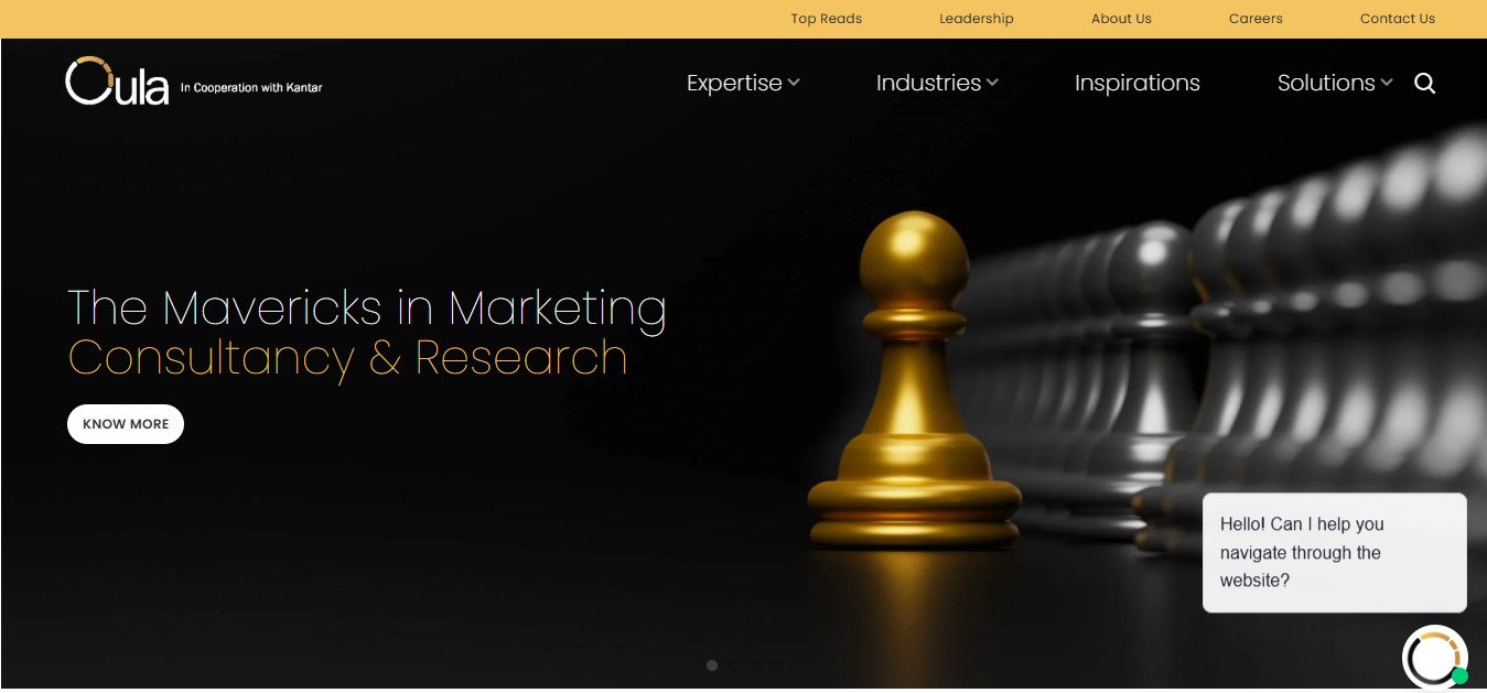 1Oula Kantar WordPress website designed in Figma by Abbas Zaidi